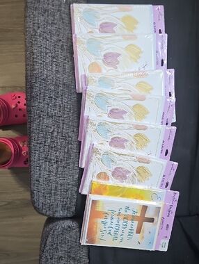 8 Bundle Hallmark Pastel Floral Sticker Packs (Pink, Purple, Blue, Yellow)